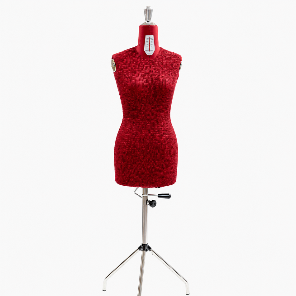 Manichino regolabile donna da sartoria rosso – taglia 42/54