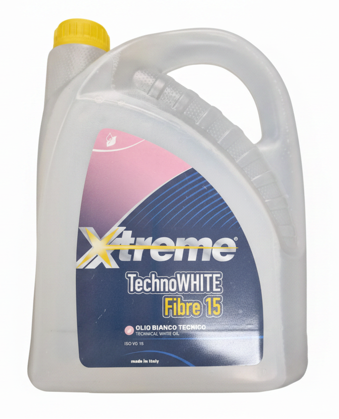 Olio Bianco Tecnico "FIBRE 15 EXTREME" da 4 Litri per Macchine da Cucire Industriali