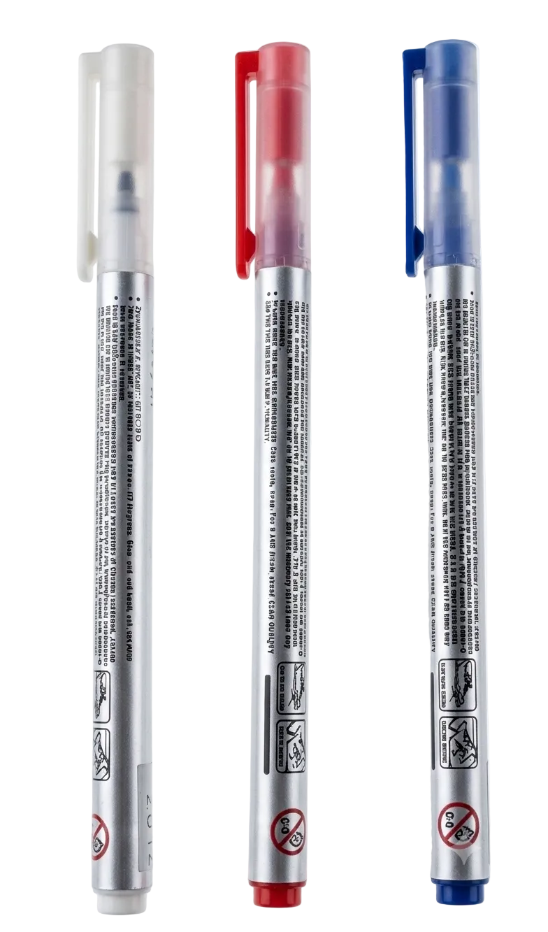 Penne Termocancellabili per Sartoria col. Blu, Rosso e Bianco