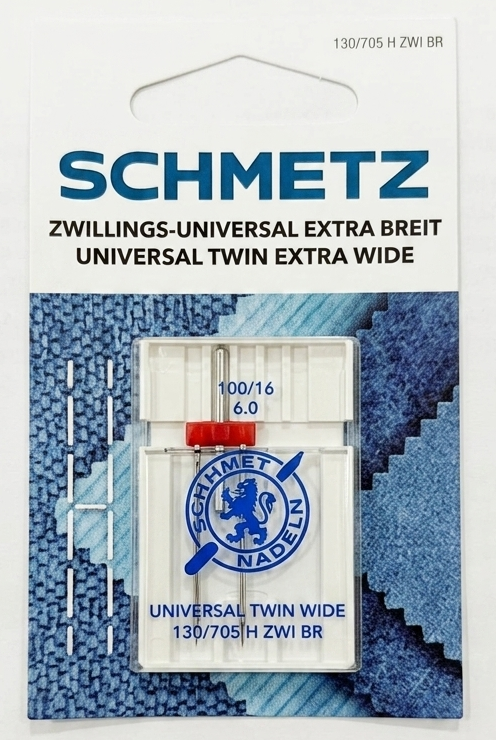 Aghi Gemelli Schmetz per Macchina da Cucire (Varie Misure)