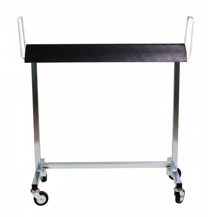 Carrello da Lavoro Industriale con Ripiano Curvo "A Schiena d'Asino" da 80 cm