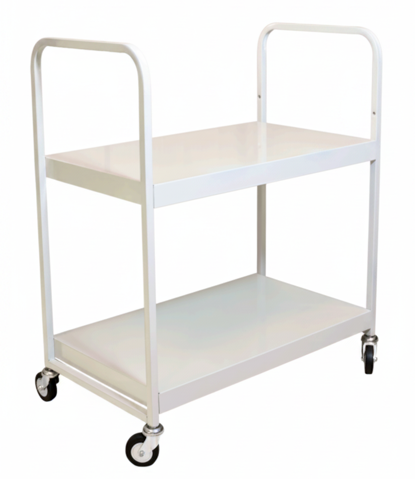 Carrello da Lavoro Industriale a 2 Ripiani Reversibili – Modello 75x45 cm