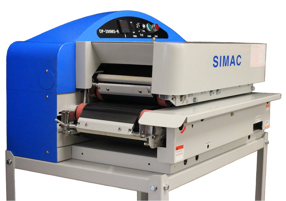 Simac 200 MS – Pressa termoadesiva rotativa con carrello (larghezza 20 cm)
